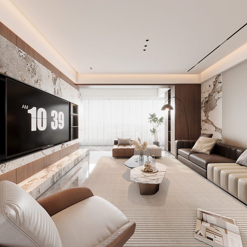 Modern A Living Room-ID:316099888