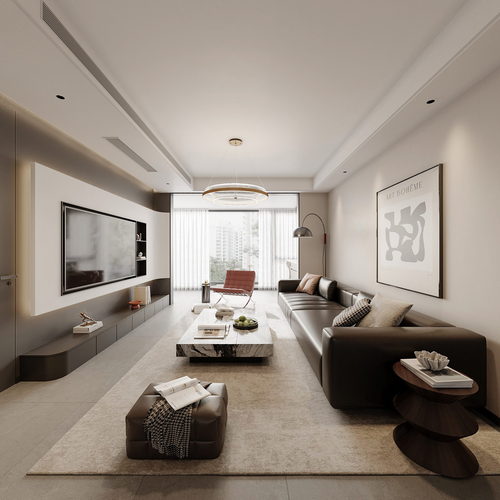 Modern A Living Room-ID:985533009