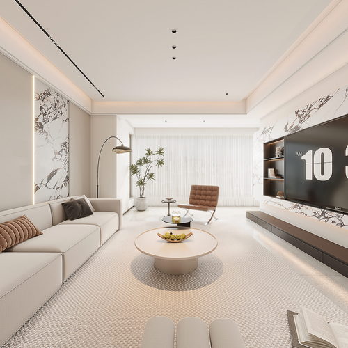 Modern A Living Room-ID:385729077