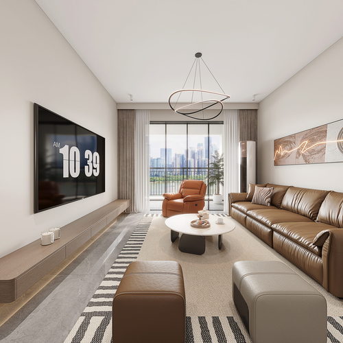 Modern A Living Room-ID:353246931