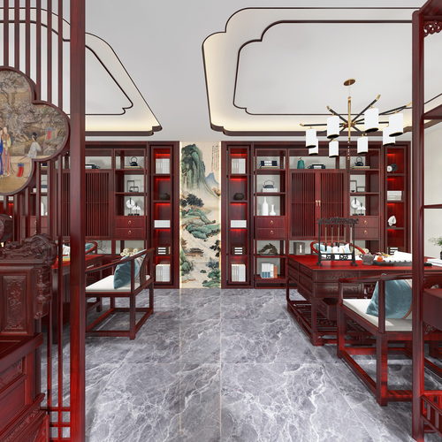 New Chinese Style Manager's Office-ID:533482075