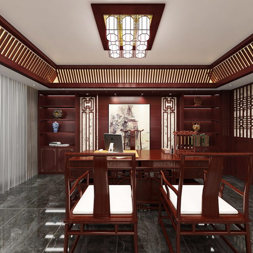 New Chinese Style Manager's Office-ID:368371969