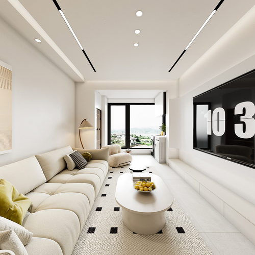 Modern A Living Room-ID:392035017