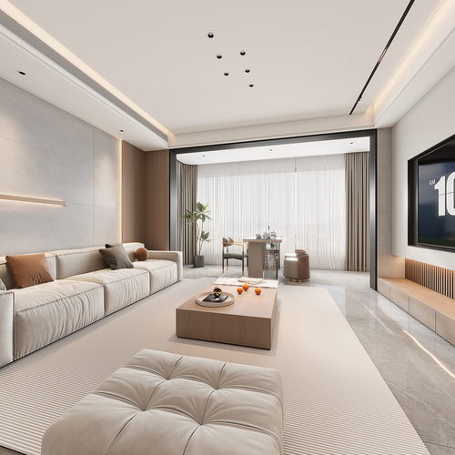 Modern A Living Room-ID:678539042