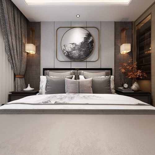 New Chinese Style Bedroom-ID:423116921