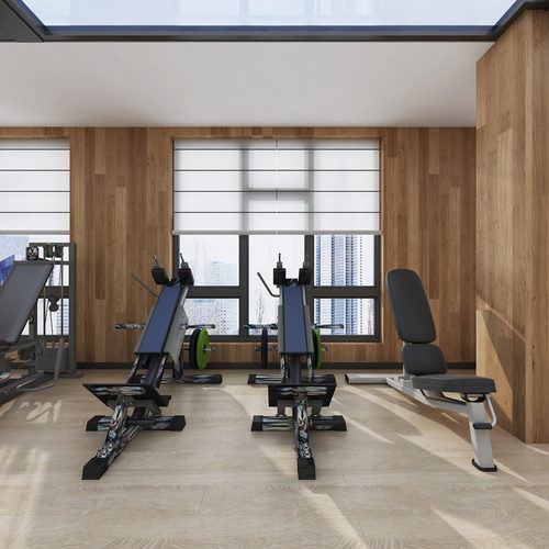 Modern Home Fitness Room-ID:664815903