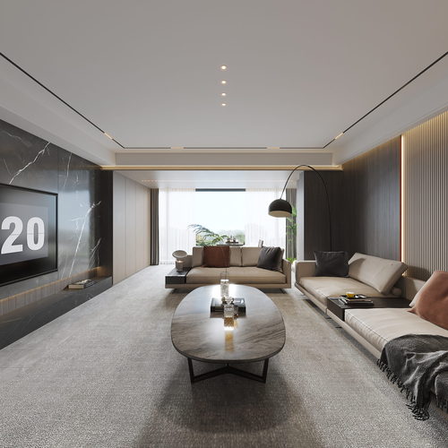 Modern A Living Room-ID:522223005