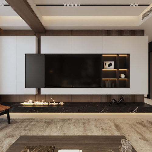 Modern A Living Room-ID:684745074