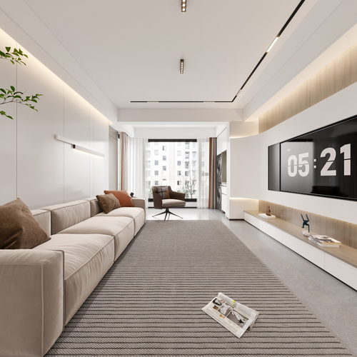 Modern A Living Room-ID:221607925