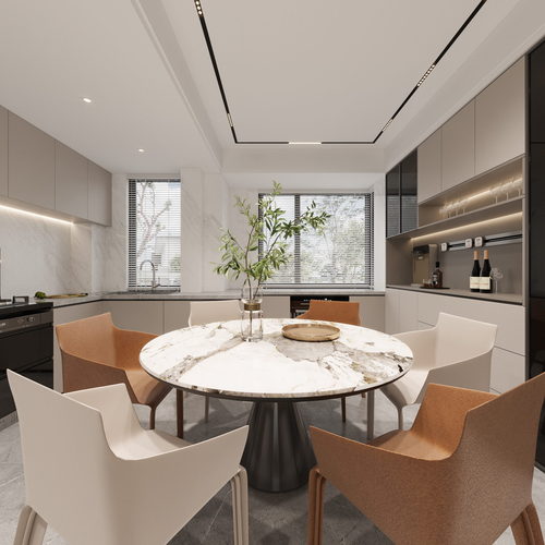 Modern Dining Room-ID:411701928