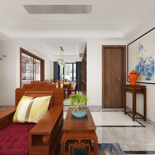 Chinese Style A Living Room-ID:965111029