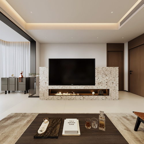 Modern A Living Room-ID:821845057