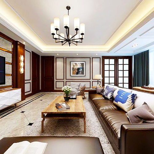 Modern A Living Room-ID:664745098