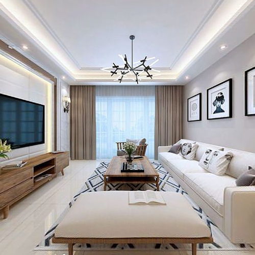 Modern A Living Room-ID:584409002