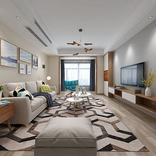 Nordic Style A Living Room-ID:932365892