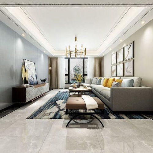 New Chinese Style A Living Room-ID:765330824