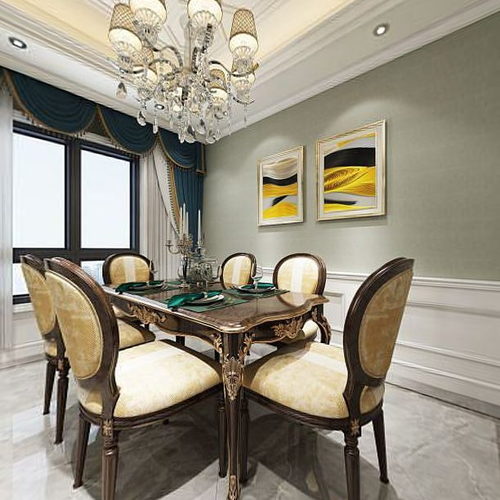 European Style Dining Room-ID:951443915