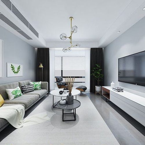 Modern A Living Room-ID:365336891