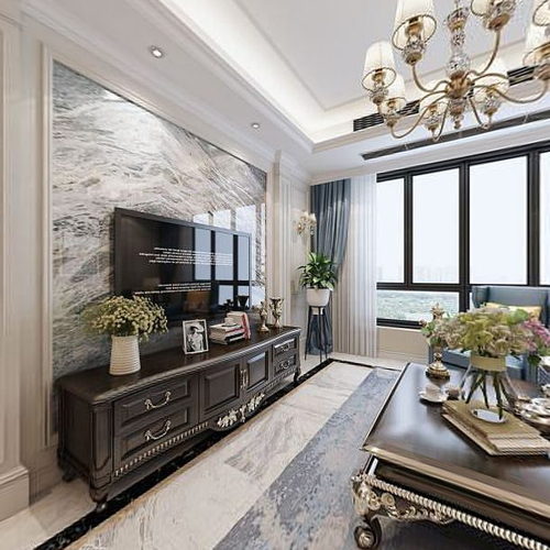 Simple European Style A Living Room-ID:159899954