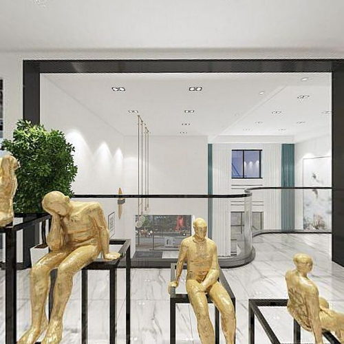 Modern Office Stairwell-ID:611687902