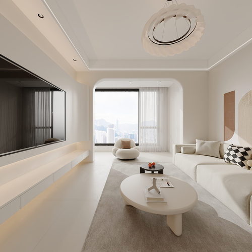 Modern A Living Room-ID:463002922