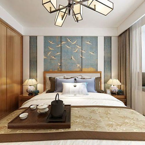 New Chinese Style Bedroom-ID:148611076