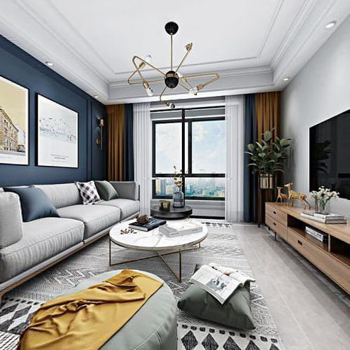 Nordic Style A Living Room-ID:806432012