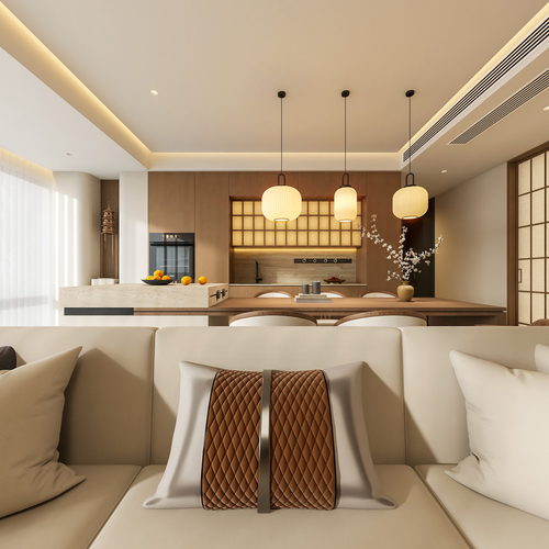 New Chinese Style A Living Room-ID:623140343