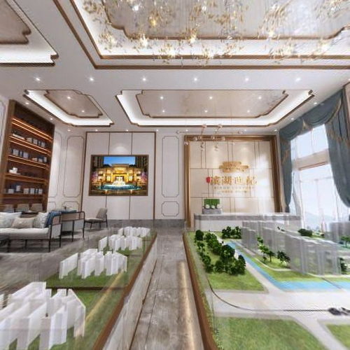 New Chinese Style Real Estate Sales Office-ID:868222954