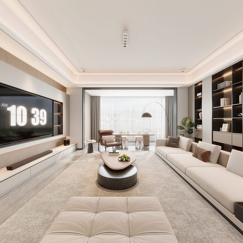 Modern A Living Room-ID:977175008