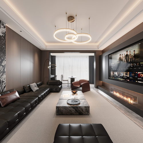 Modern A Living Room-ID:487078912