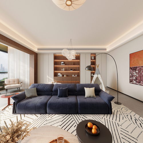 Modern A Living Room-ID:419924971