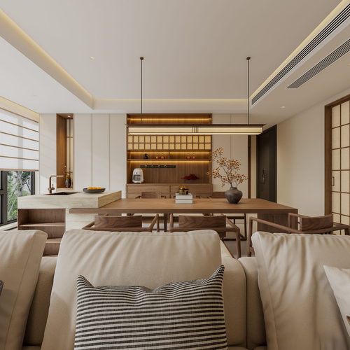 New Chinese Style A Living Room-ID:294650081