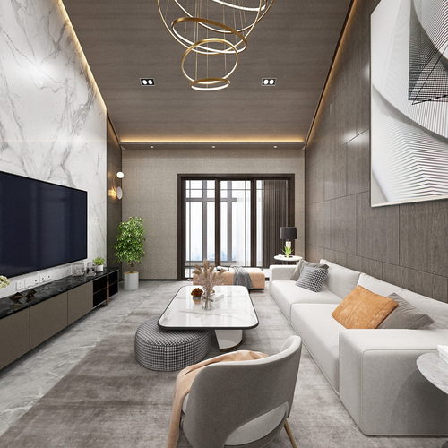 Modern A Living Room-ID:421905048