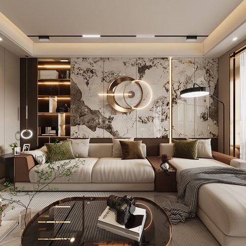 Modern A Living Room-ID:242245917