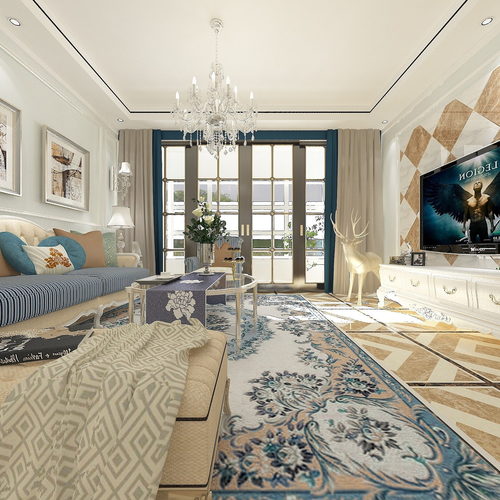 Simple European Style A Living Room-ID:537218091