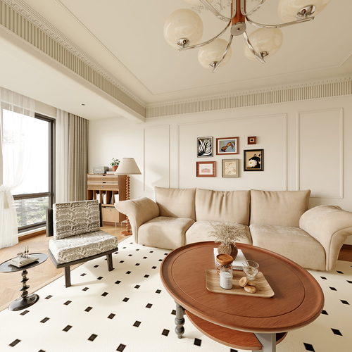 French Style A Living Room-ID:599276079