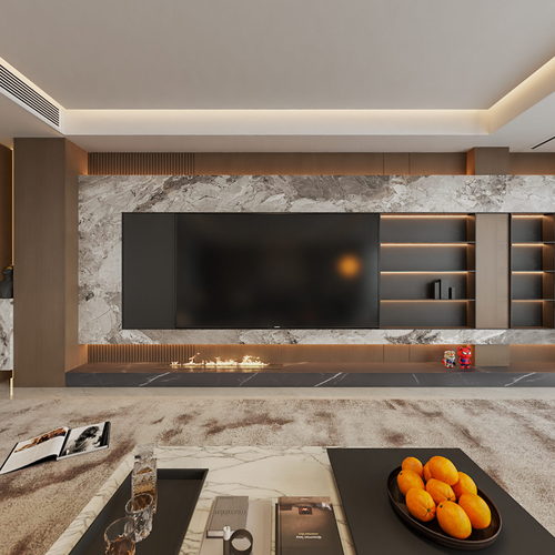 Modern A Living Room-ID:551440003