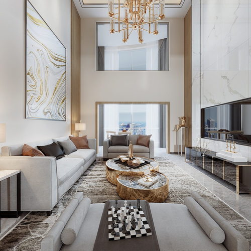 Modern A Living Room-ID:134826908