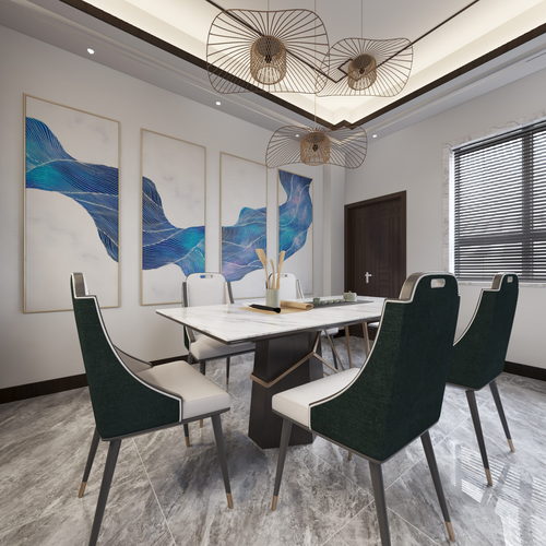 New Chinese Style Dining Room-ID:213150985