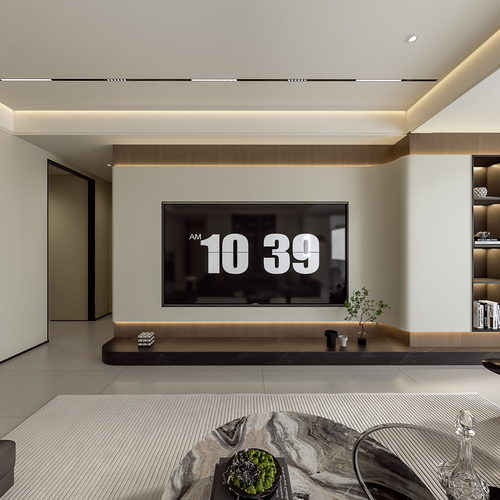 Modern A Living Room-ID:886982928