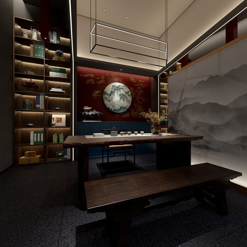 New Chinese Style Tea House-ID:114190698