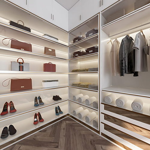 Modern Clothes Storage Area-ID:801533945