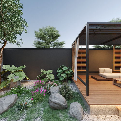 Modern Courtyard/landscape-ID:664135933