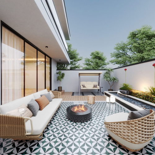 Modern Courtyard/landscape-ID:579498059