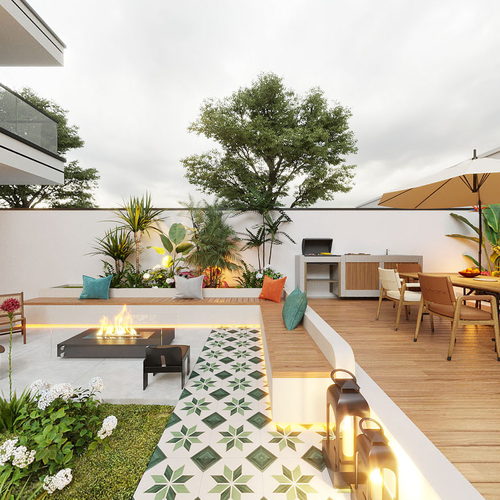 Modern Courtyard/landscape-ID:534701113