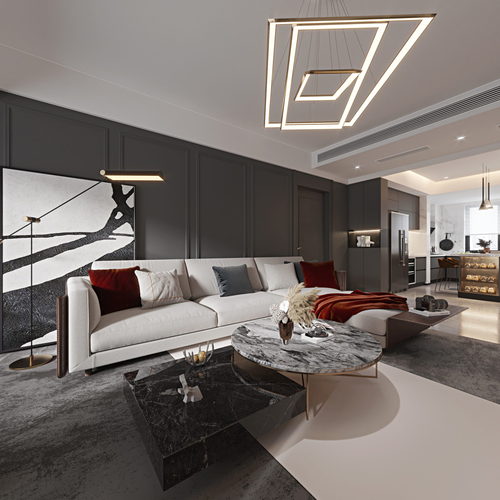 Modern A Living Room-ID:370909938