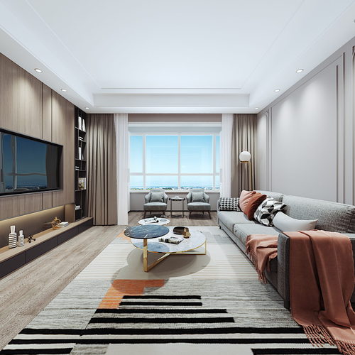 Modern A Living Room-ID:912909981