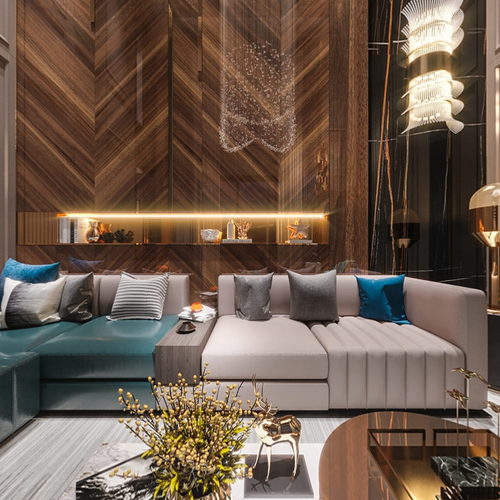 Modern A Living Room-ID:331588036