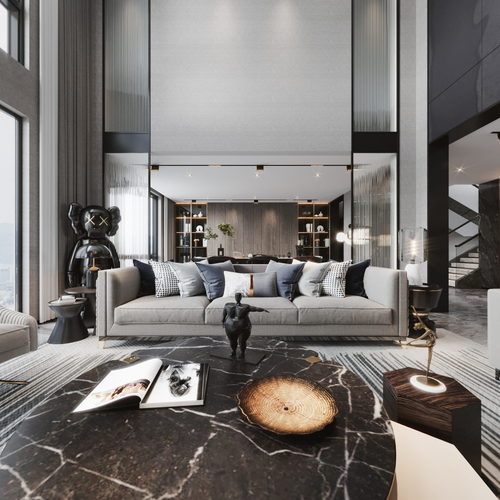 Modern A Living Room-ID:391415126